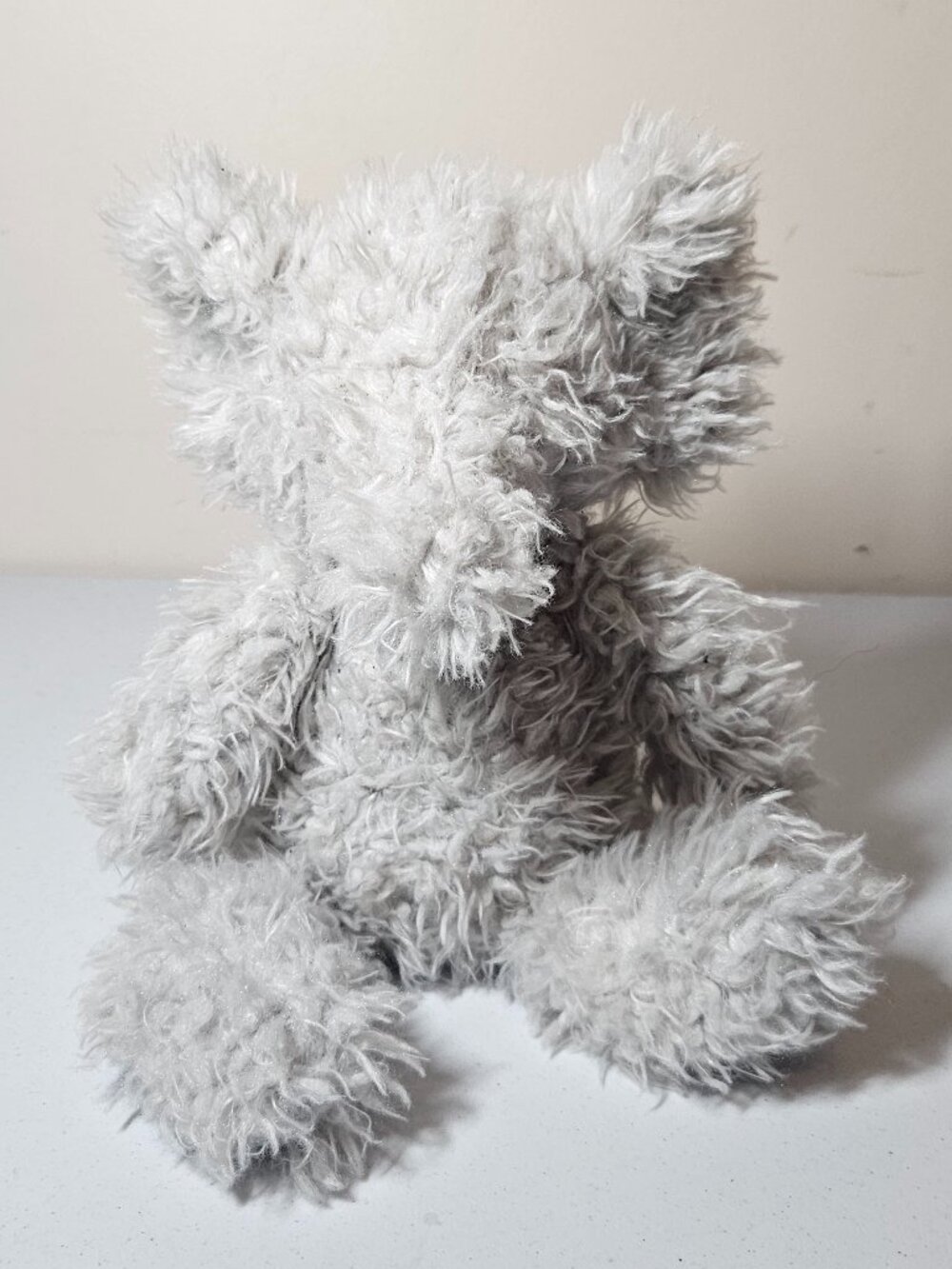 Jellycat London Shaggy Grey Elephant Stuffed Animal Plush Toy Collectible